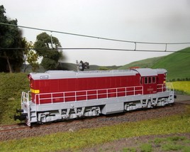 Model dieselové lokomotivy T669 ČSD