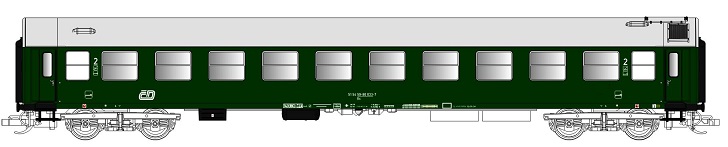  TILLIG 501587 ČD-Lehátkový vůz ČD "Bc" (TT 1:120)