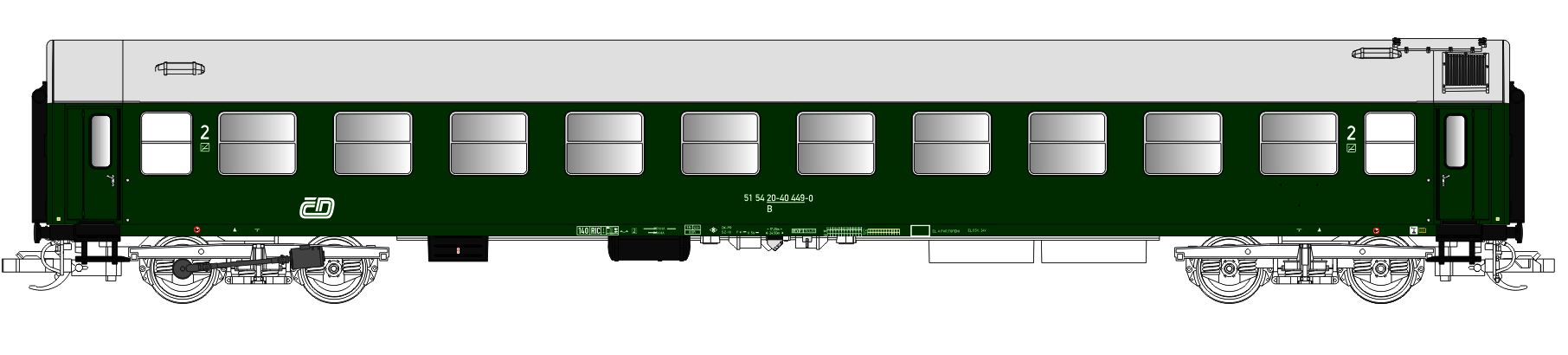 Tillig 501590 Typ "B" B - 2 třída TT limitovaná edice 