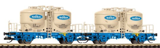 47682 PIKO - Souprava dvou vozů na přepravu cementu "Sodawerks Staßfurt"