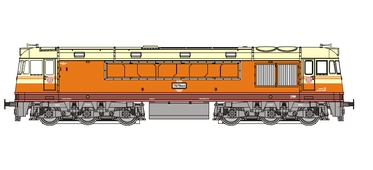 MTB Model Dieselová lokomotiva pomeranč CSD T679.024 (HO) 