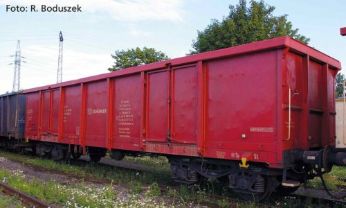 58280 PIKO - Souprava dvou otevřených nákladních vozů Eaos "DB Schenker Rail Polska"